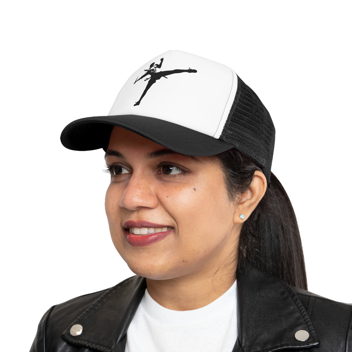 Dynamic Skeleton Kick Mesh Cap - Perfect for Sports and Halloween