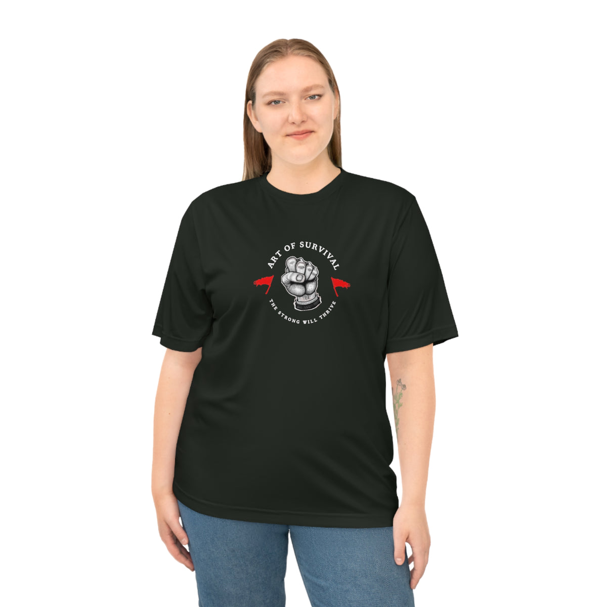 Martial Arts Logo Performance T-shirt - The Art of Survival - Fist