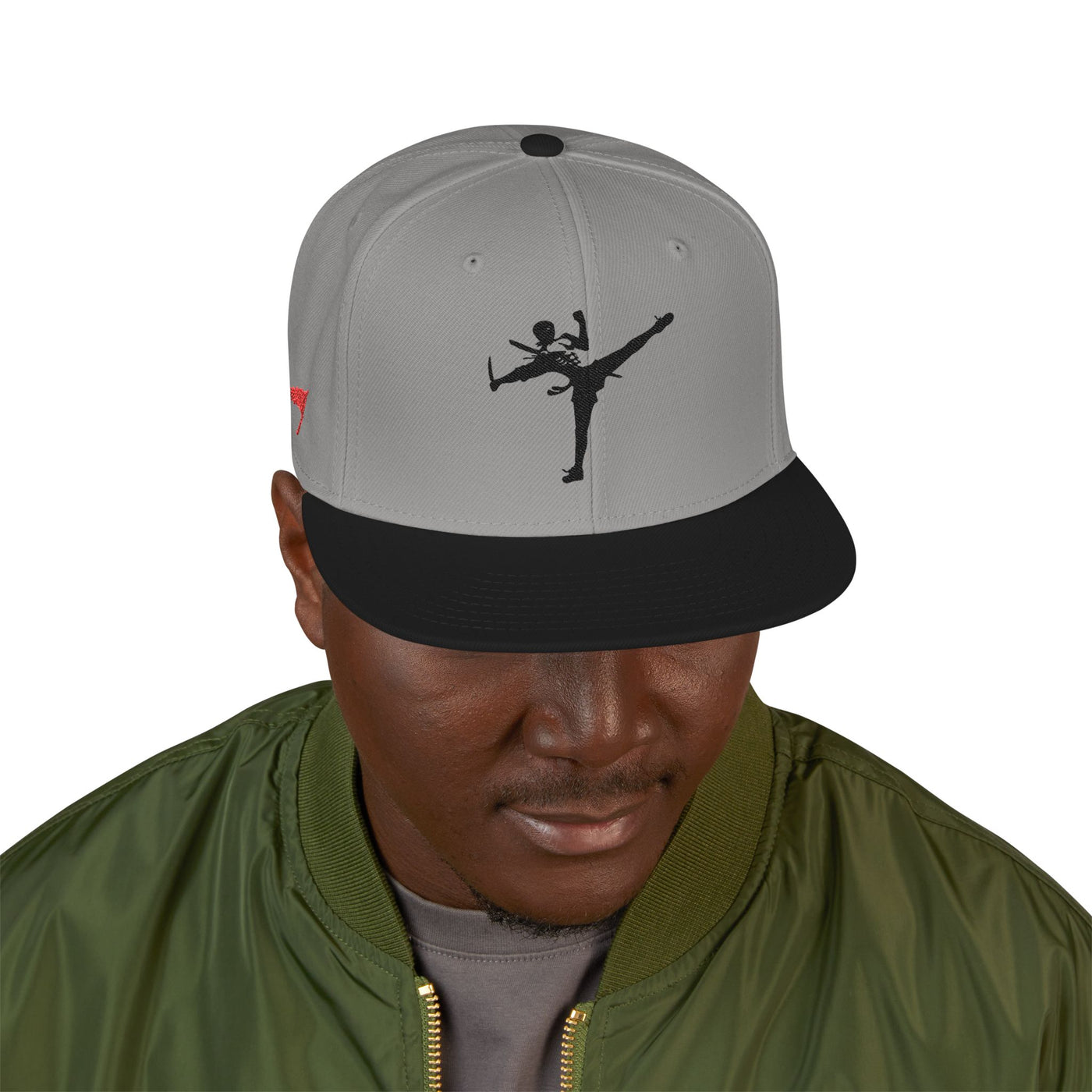 Snapback Cap - Art of Survival Ninja man Logo Embroidery Hat - Martial Arts Fitness Longevity Apparel