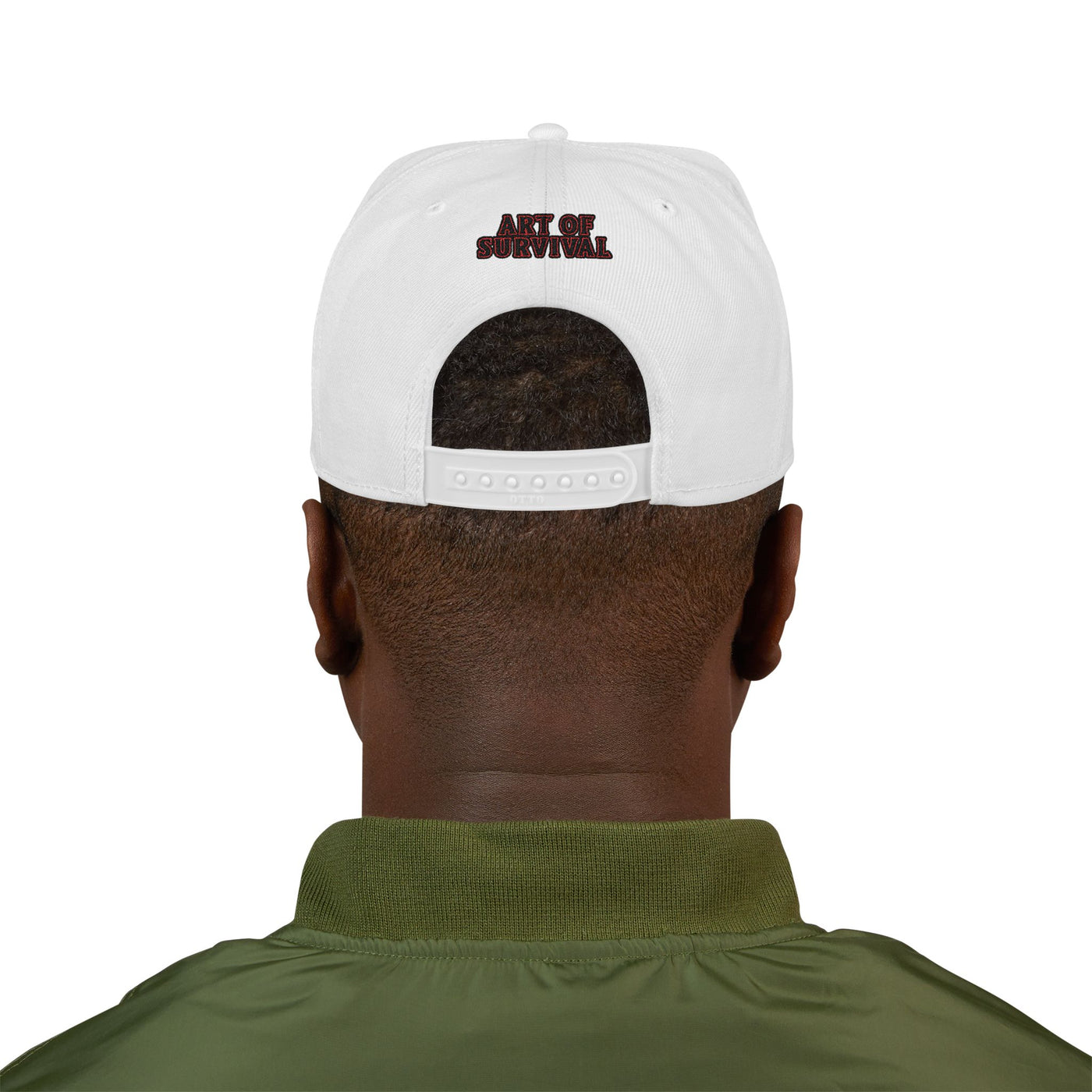 Snapback Cap - The Art of Survival Fist Logo Embroidery Hat - Martial Arts Fitness Longevity Apparel