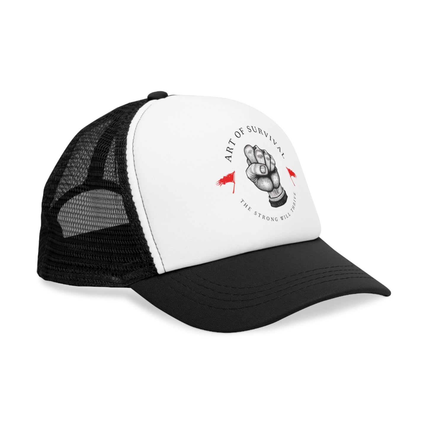 Art of Survival Mesh Cap - The Strong Will Thrive Trucker Hat
