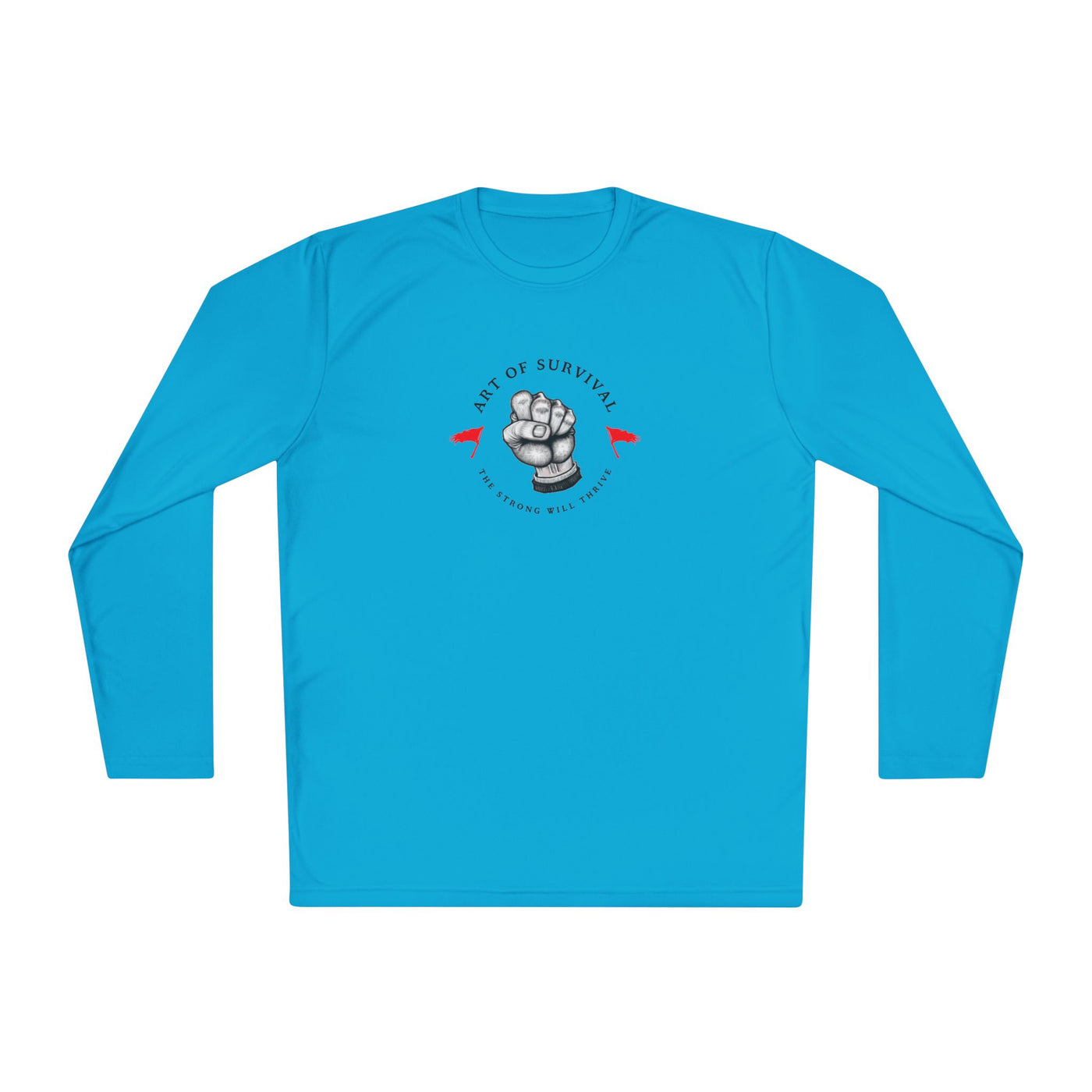 Long Sleeve Tee - "The Art of Survival" Fitness - Martial Arts - Activewear - Fist Design