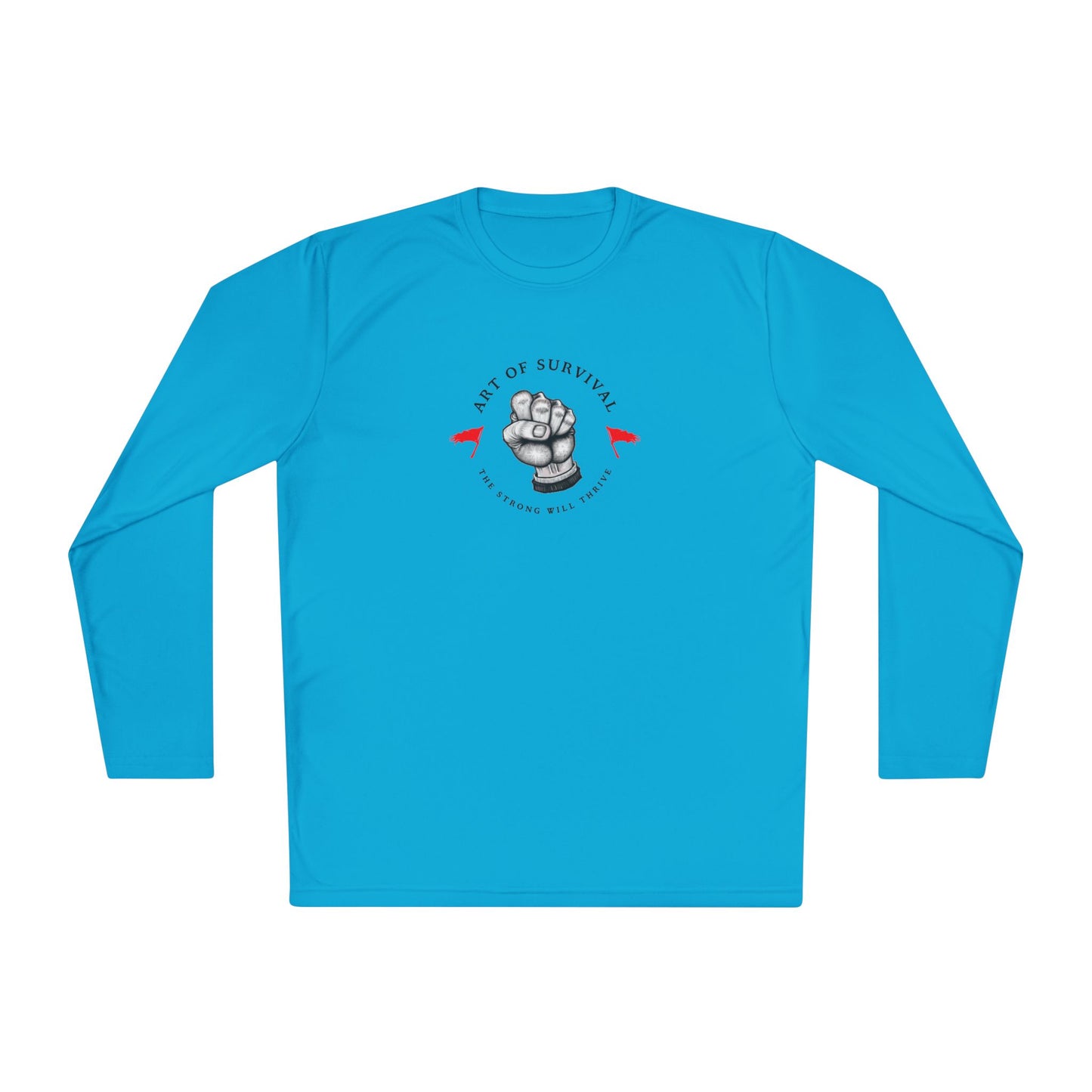 Long Sleeve Tee - "The Art of Survival" Fitness - Martial Arts - Activewear - Fist Design