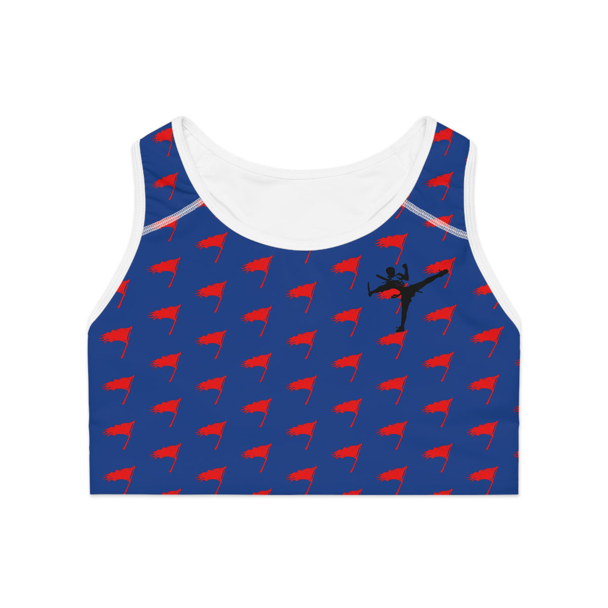 Sports Bra - The Art of Survival- Flag (All Over) Logo - Fitness - Brand