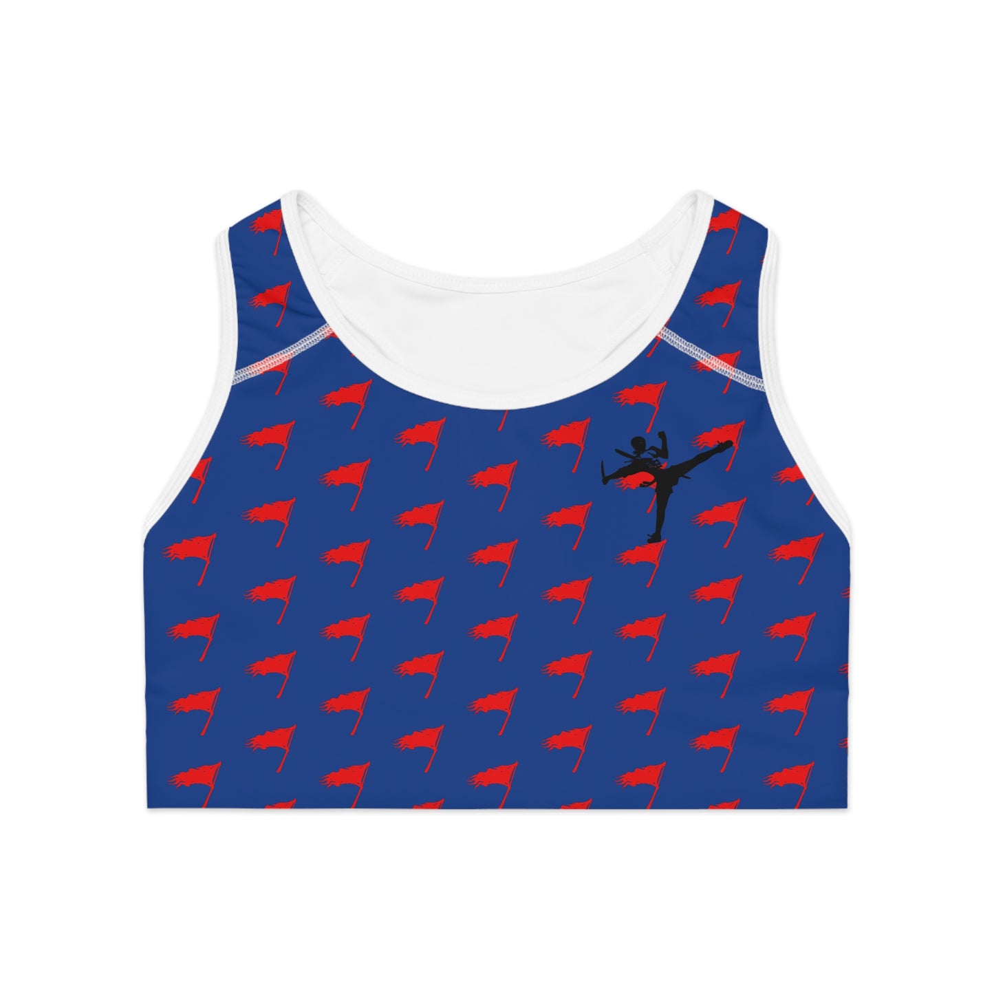 Sports Bra - The Art of Survival- Flag (All Over) Logo - Fitness - Brand