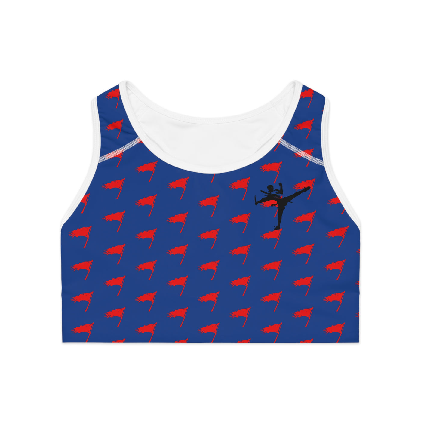 Sports Bra - The Art of Survival- Flag (All Over) Logo - Fitness - Brand