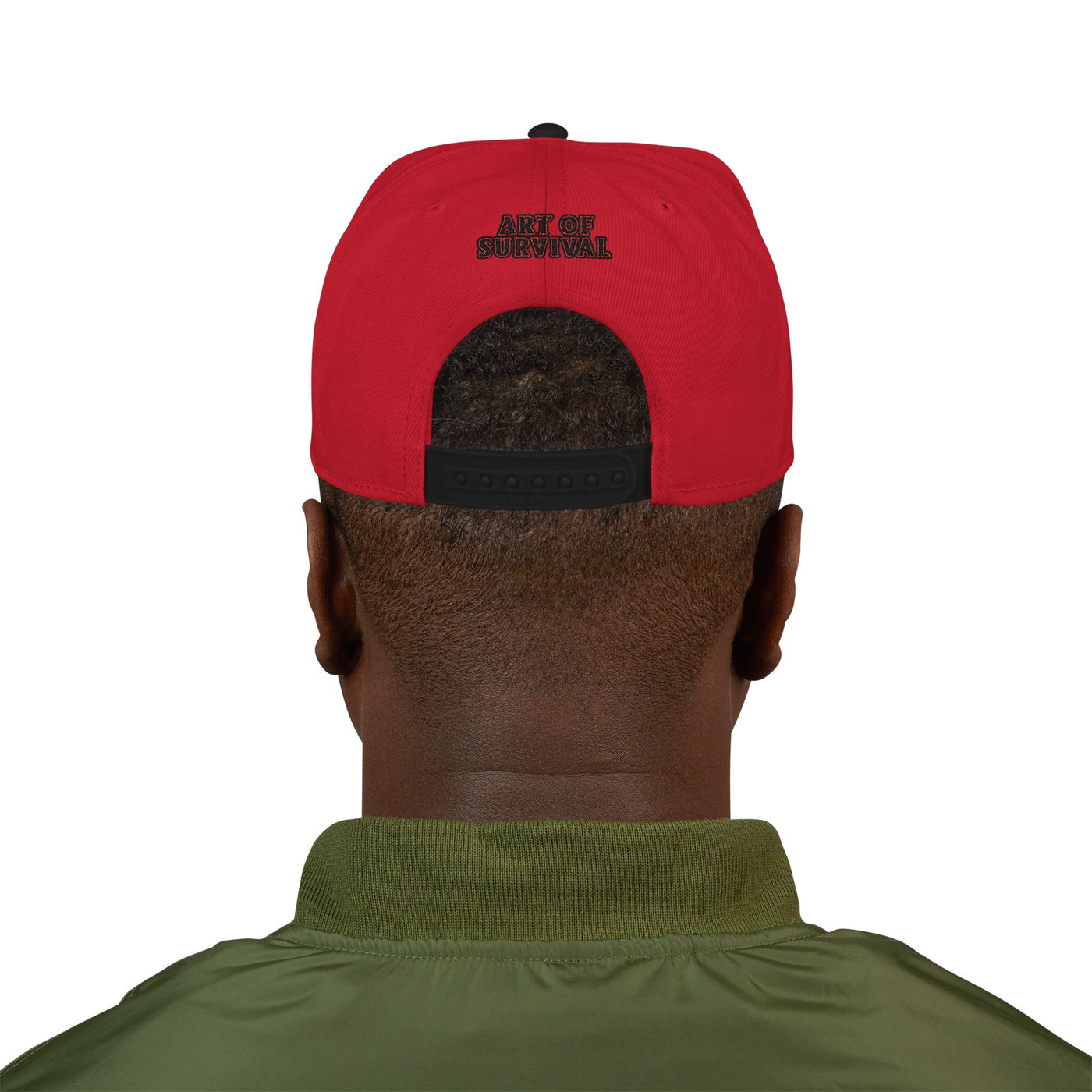 Snapback Cap - The Art of Survival Fist Logo Embroidery Hat - Martial Arts Fitness Longevity Apparel