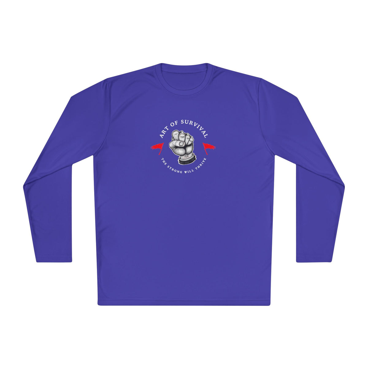 Long Sleeve Tee - "The Art of Survival" Fitness - Martial Arts - Activewear - Fist Design