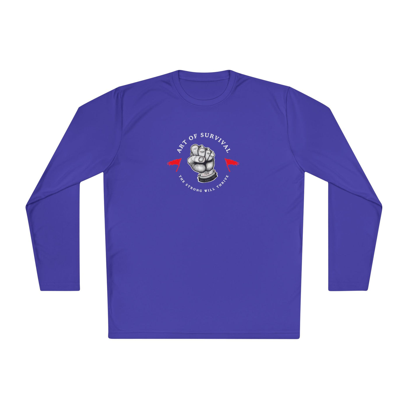 Long Sleeve Tee - "The Art of Survival" Fitness - Martial Arts - Activewear - Fist Design
