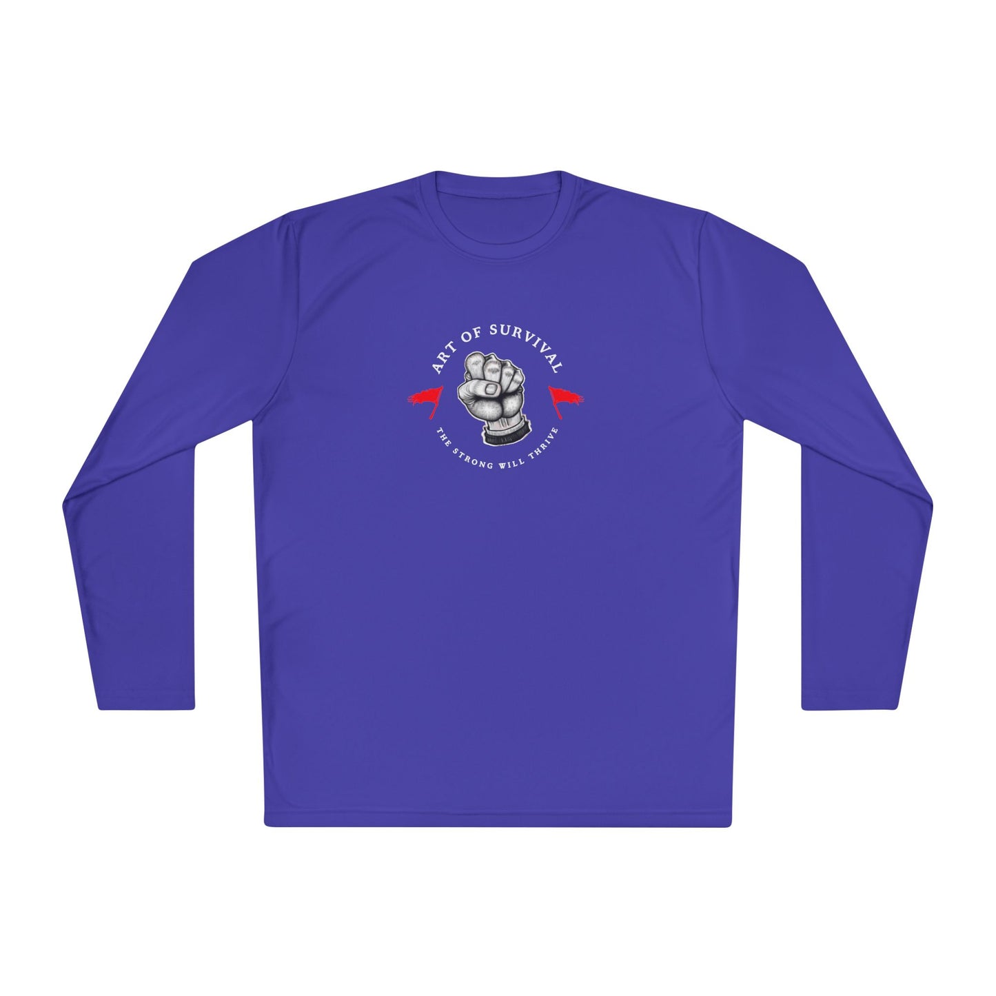 Long Sleeve Tee - "The Art of Survival" Fitness - Martial Arts - Activewear - Fist Design