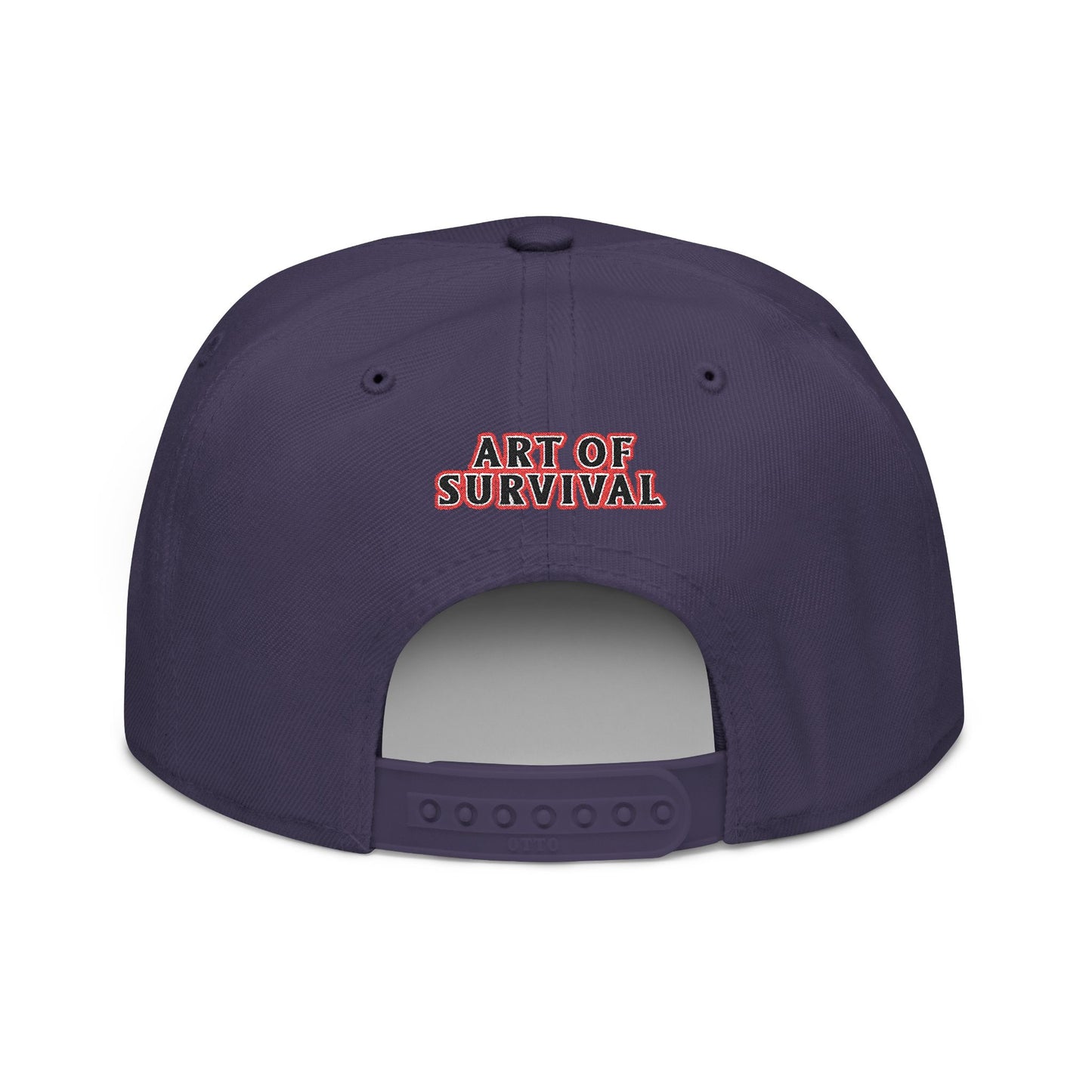 Snapback Cap - Art of Survival Ninja man Logo Embroidery Hat - Martial Arts Fitness Longevity Apparel