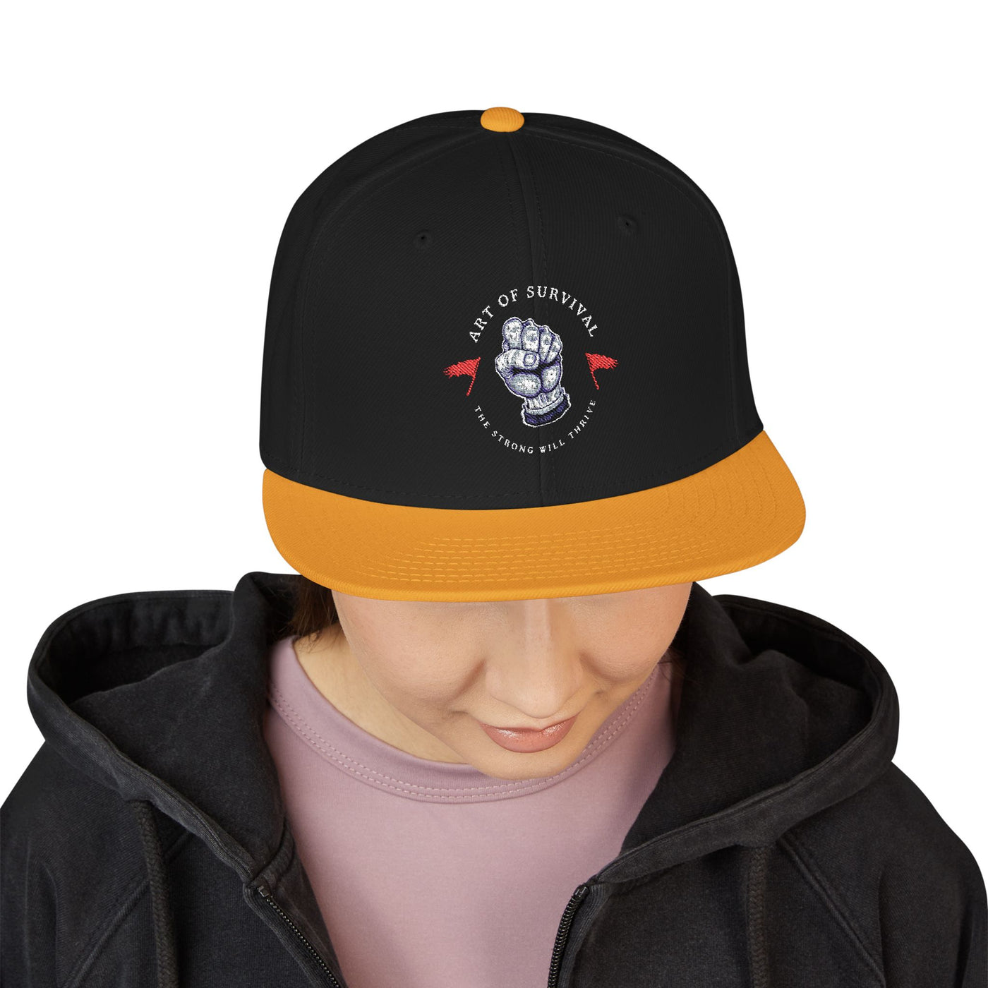 Snapback Cap - The Art of Survival Martial Arts Logo - Health & Fitness Lifestyle Brand