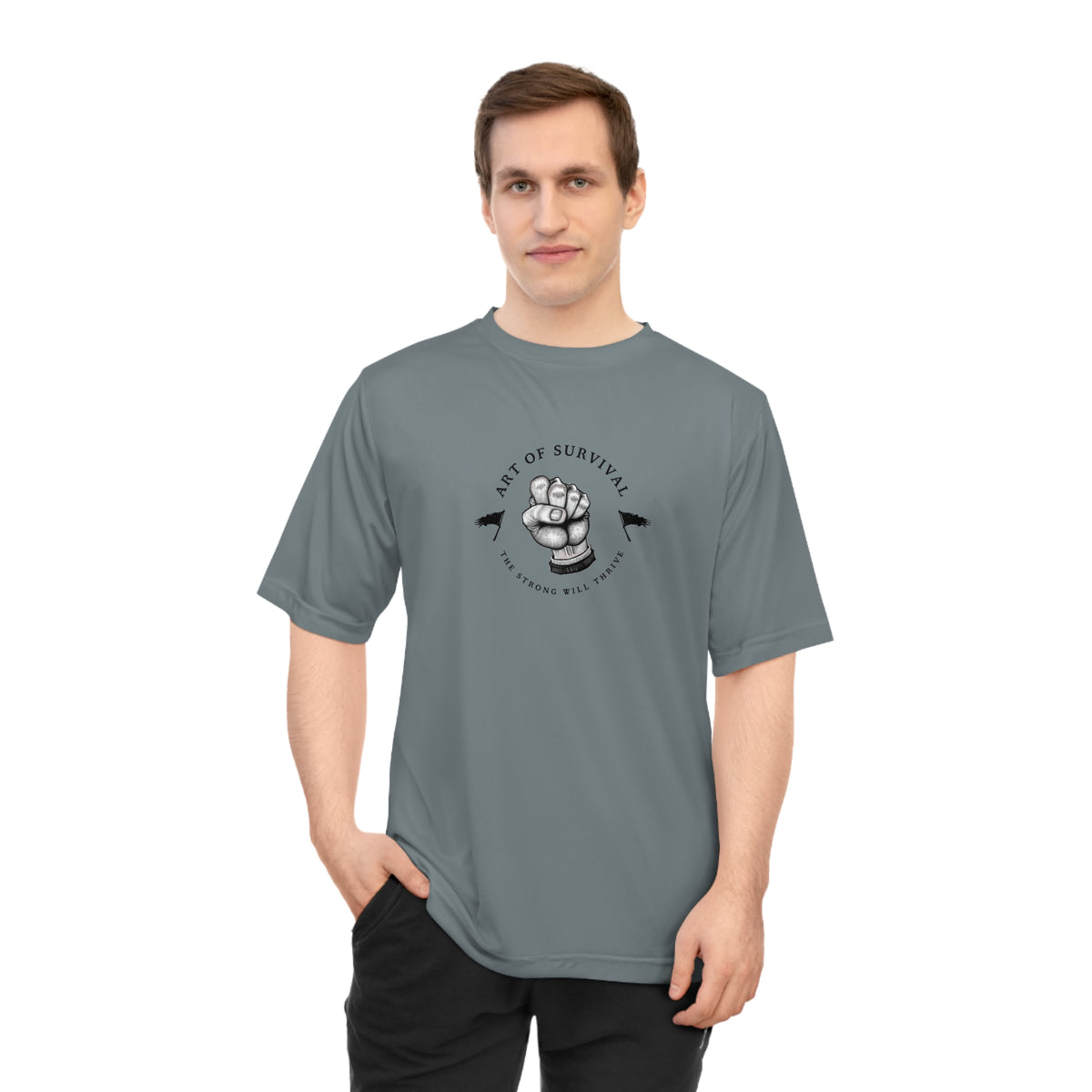 Martial Arts Logo Performance T-shirt - The Art of Survival - Fist