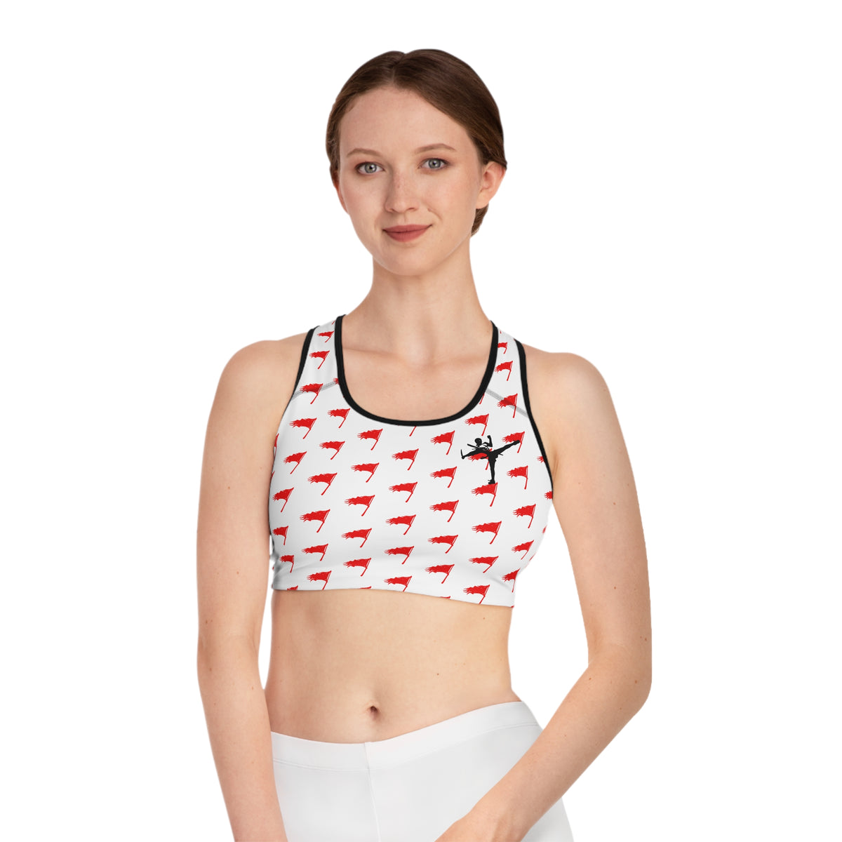 Sports Bra - The Art of Survival - Flag (All Over) Logo - Fitness - Brand