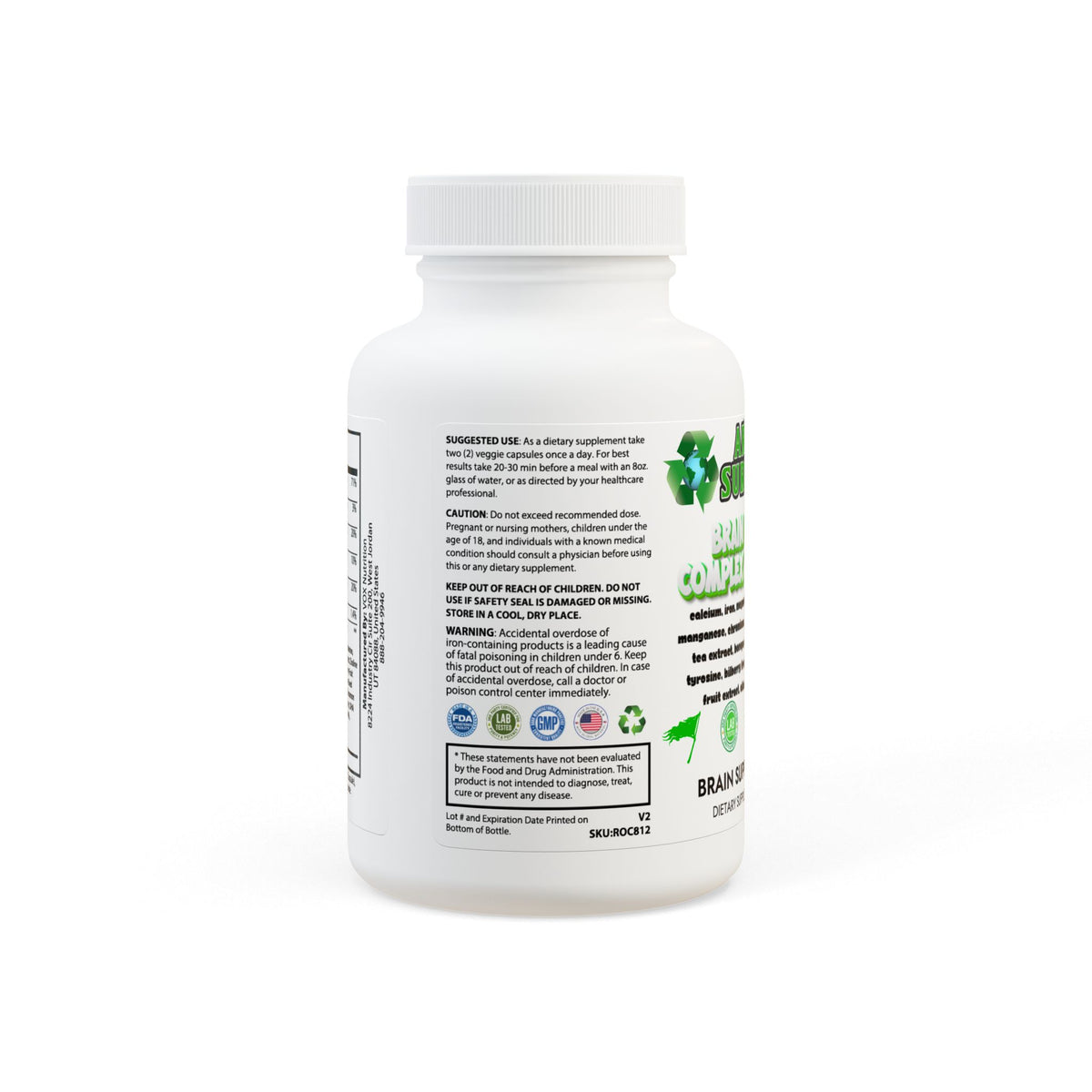Brain Support Complex Supplement (60 Capsules)