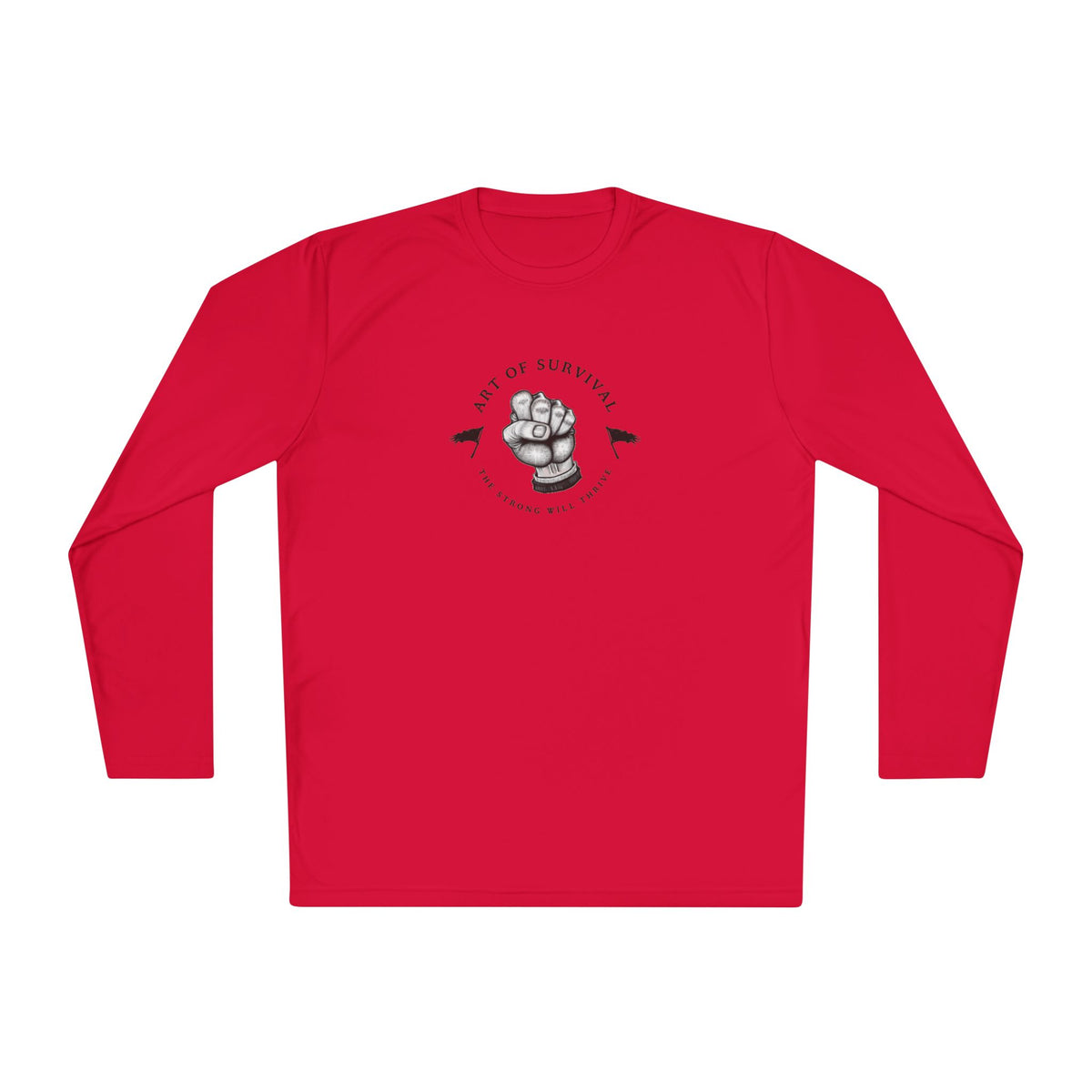 Long Sleeve Tee - "The Art of Survival" Fitness - Martial Arts - Activewear - Fist Design