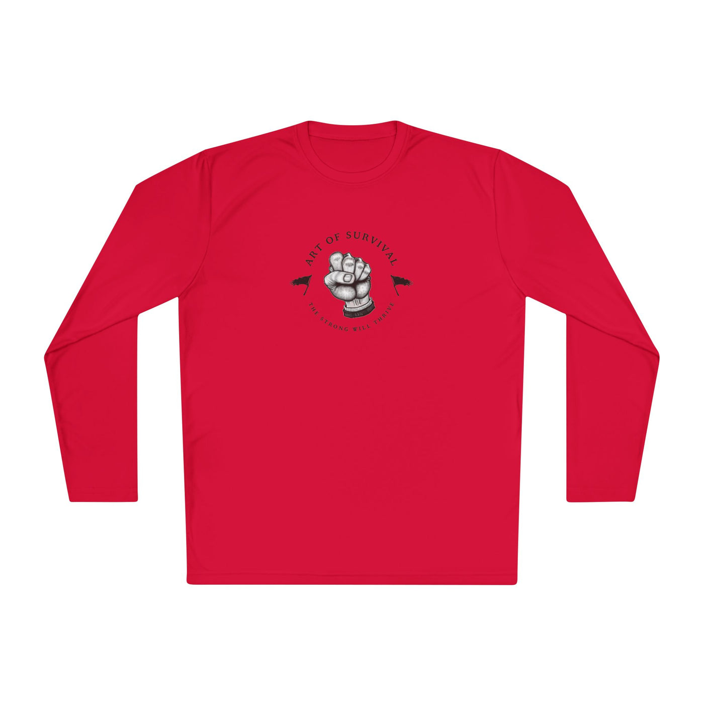 Long Sleeve Tee - "The Art of Survival" Fitness - Martial Arts - Activewear - Fist Design