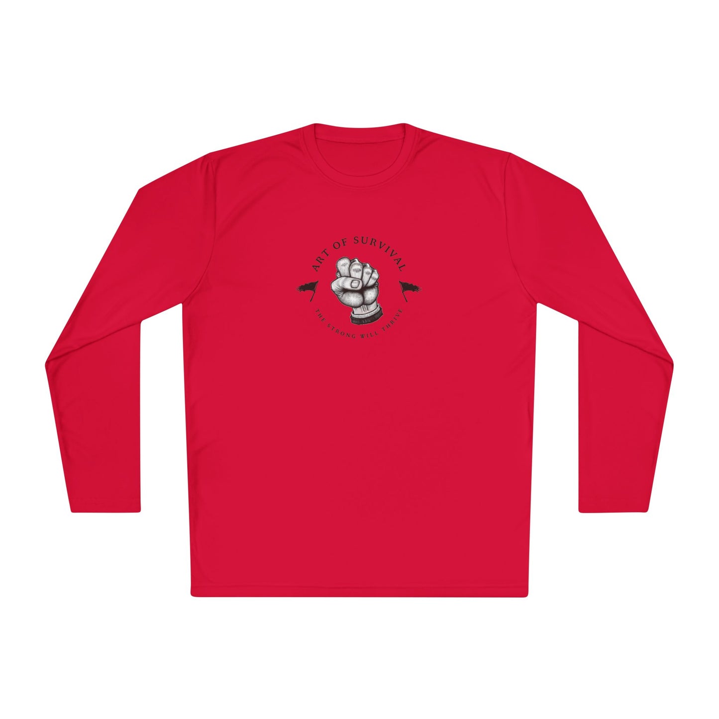 Long Sleeve Tee - "The Art of Survival" Fitness - Martial Arts - Activewear - Fist Design