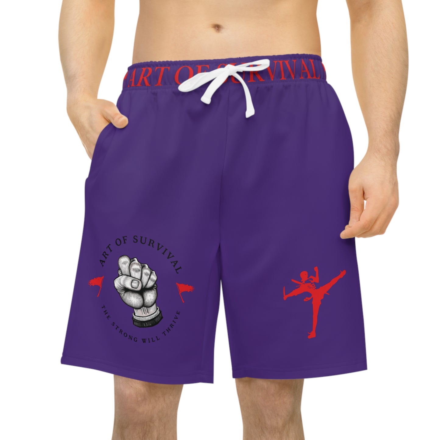 Athletic Shorts - The Art of Survival - Martial Arts and Fitness Lifestyle Brand
