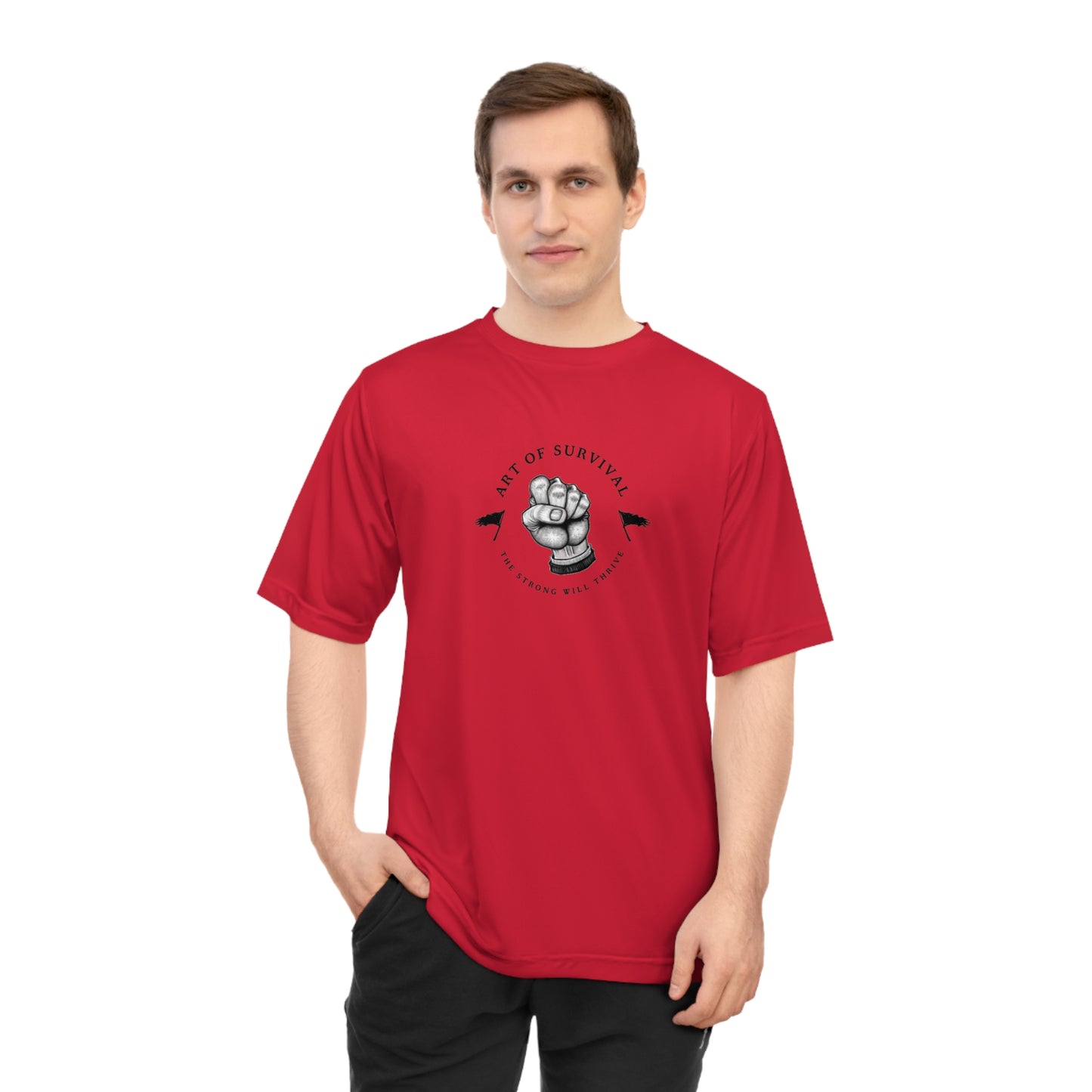 Martial Arts Logo Performance T-shirt - The Art of Survival - Fist