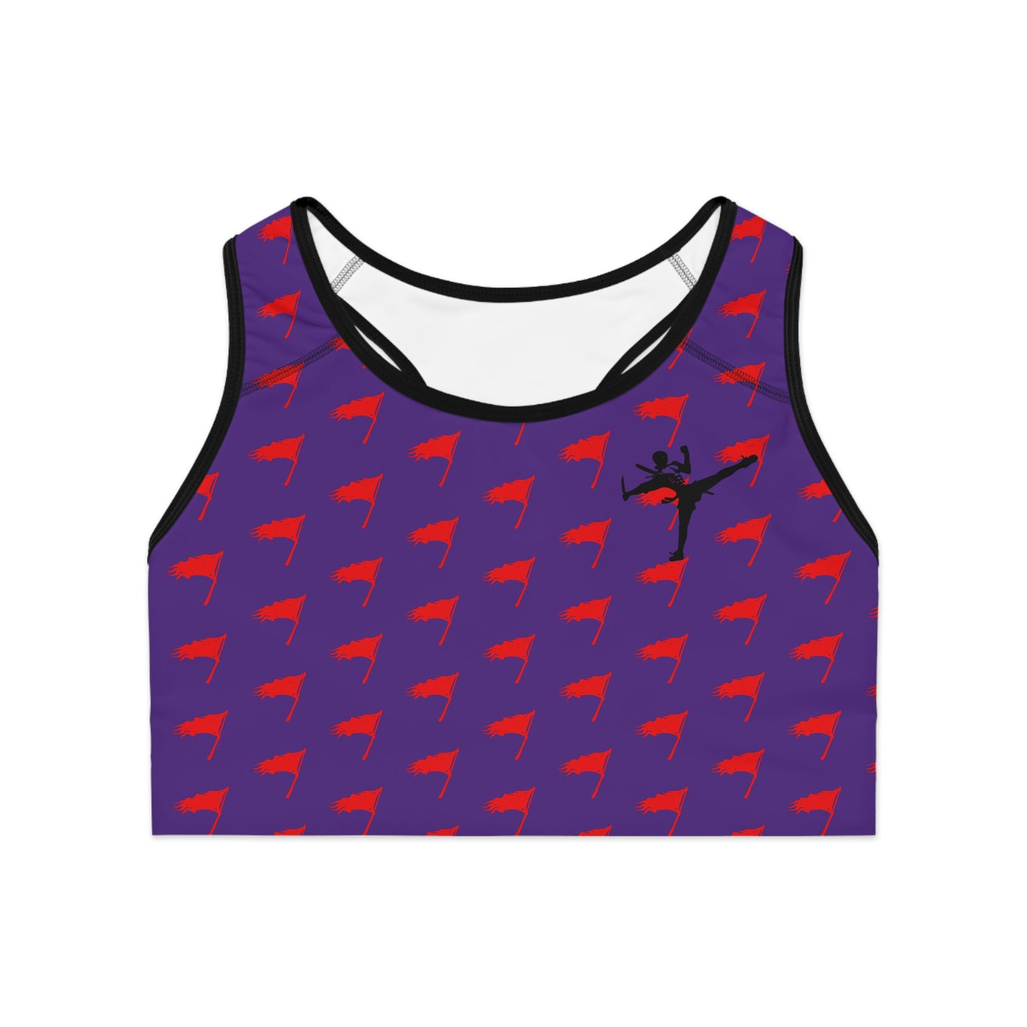 Sports Bra - The Art of Survival- Flag (All Over) Logo - Fitness - Brand
