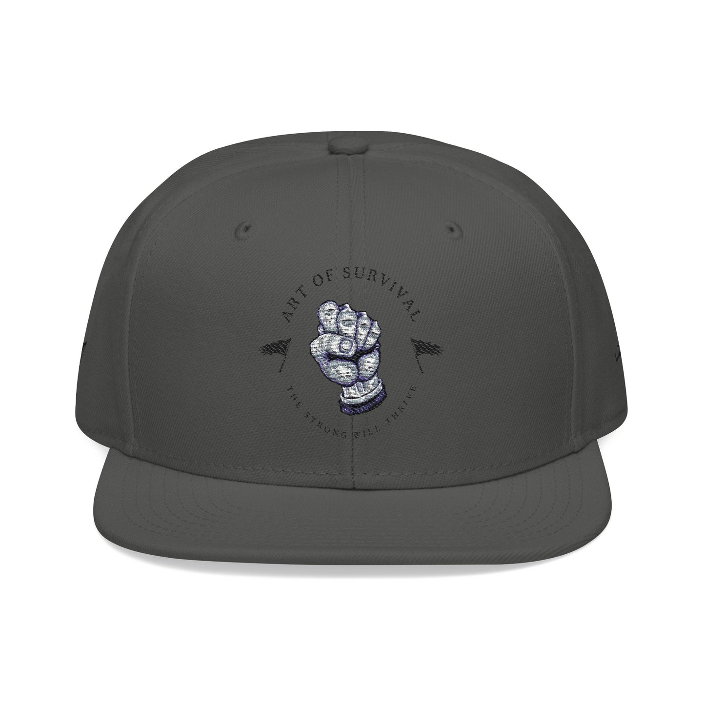 Copy of Snapback Cap - The Art of Survival Fist Logo Embroidery Hat - Martial Arts Fitness Longevity Apparel