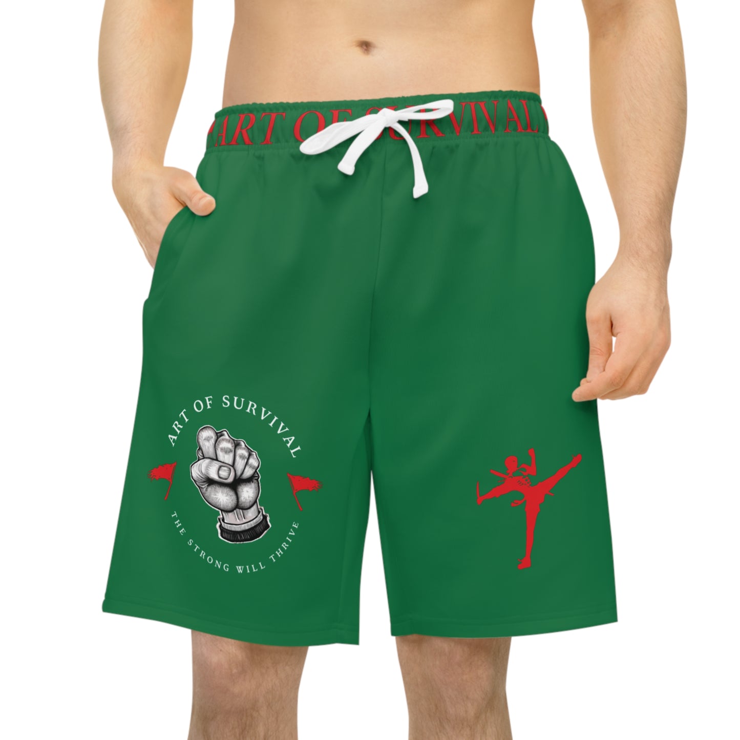 Athletic Shorts - The Art of Survival - Martial Arts and Fitness Lifestyle Brand