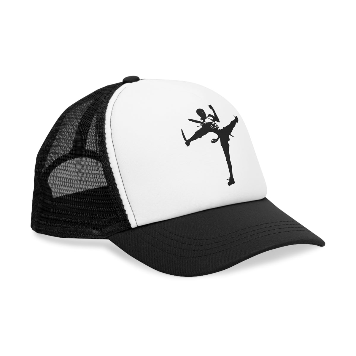 Dynamic Skeleton Kick Mesh Cap - Perfect for Sports and Halloween