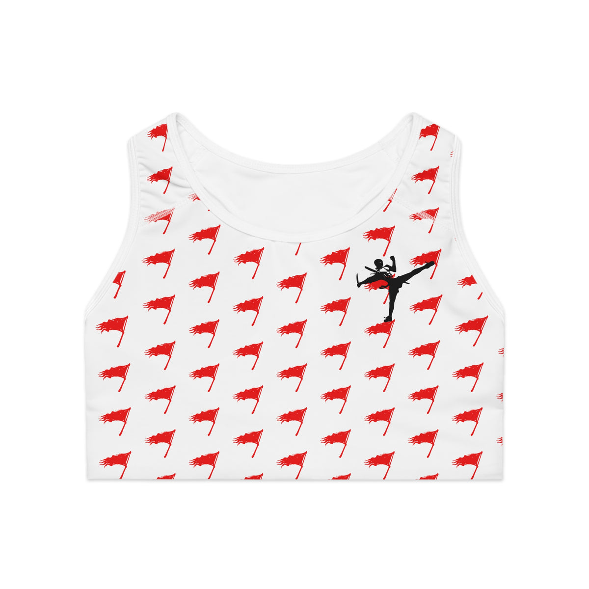 Sports Bra - The Art of Survival - Flag (All Over) Logo - Fitness - Brand