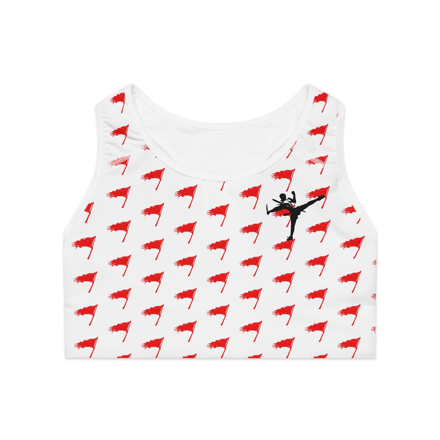 Sports Bra - The Art of Survival - Flag (All Over) Logo - Fitness - Brand