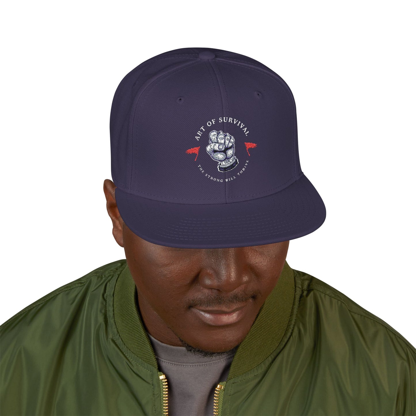 Snapback Cap - The Art of Survival Martial Arts Logo - Health & Fitness Lifestyle Brand