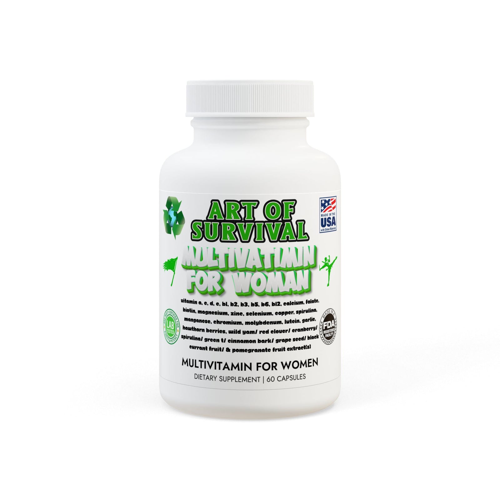 Multivitamin for Women Supplement (60 Capsules)