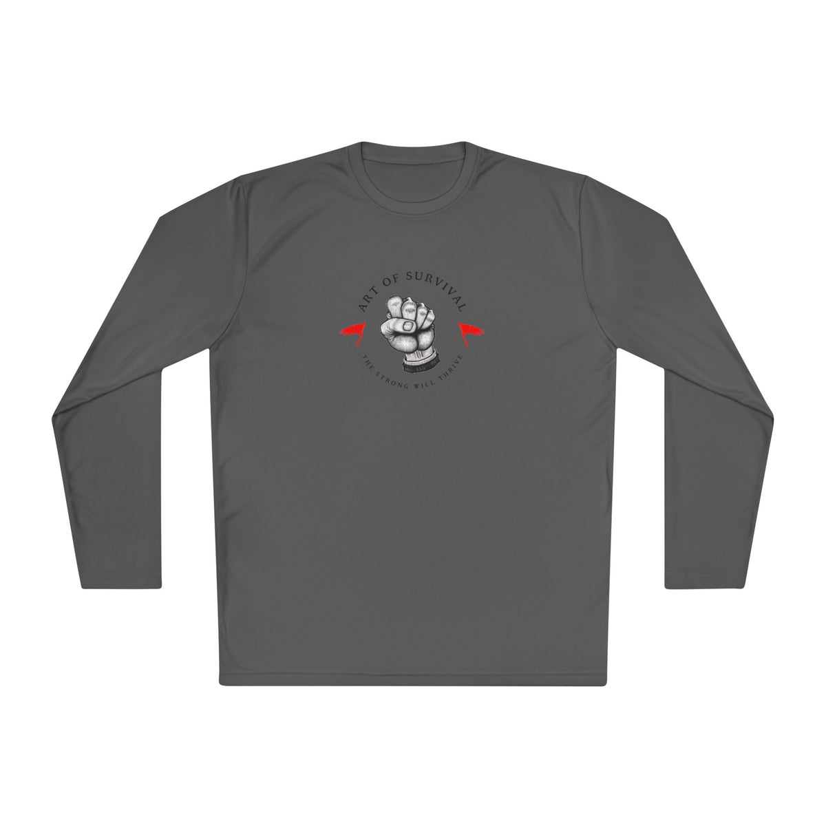 Long Sleeve Tee - "The Art of Survival" Fitness - Martial Arts - Activewear - Fist Design