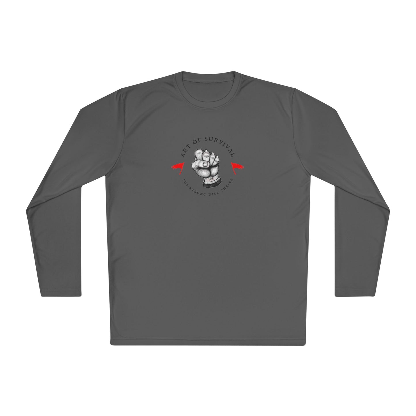 Long Sleeve Tee - "The Art of Survival" Fitness - Martial Arts - Activewear - Fist Design