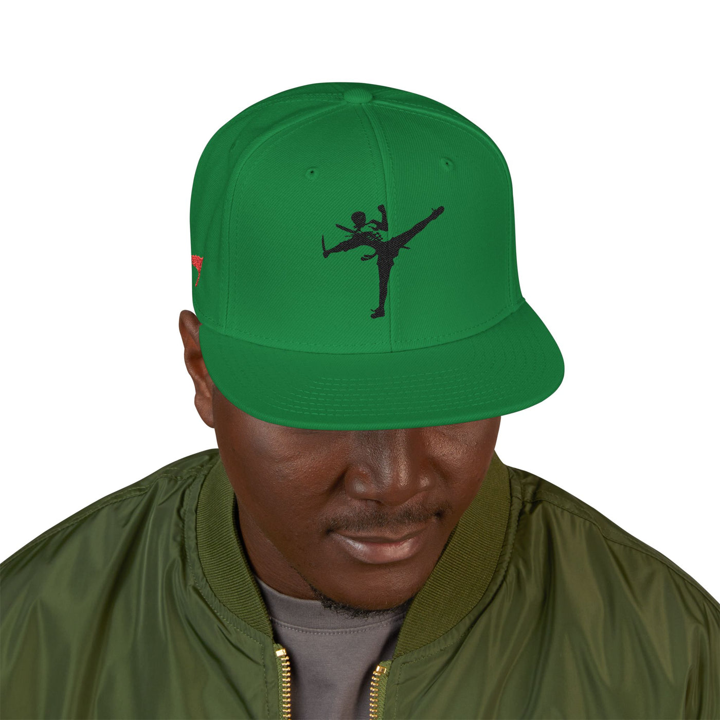 Snapback Cap - Art of Survival Ninja man Logo Embroidery Hat - Martial Arts Fitness Longevity Apparel