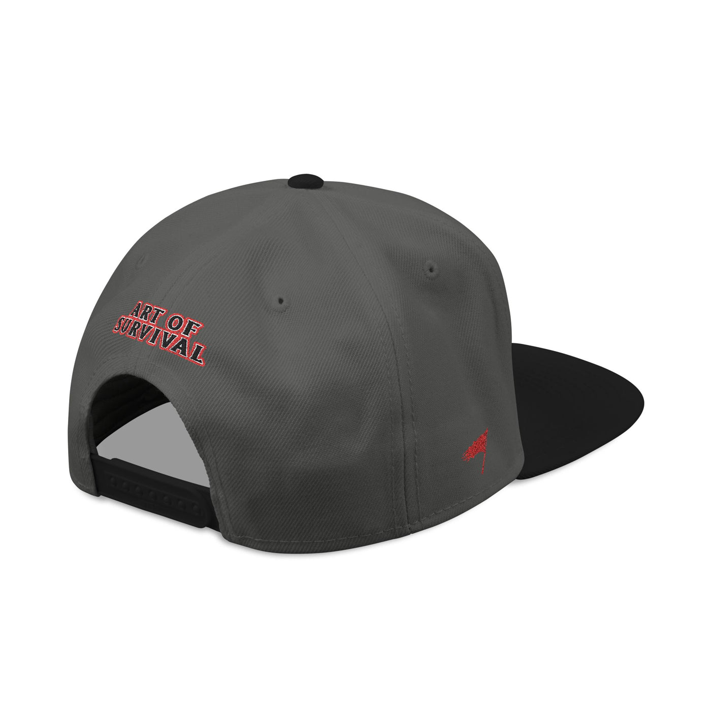 Snapback Cap - The Art of Survival Fist Logo Embroidery Hat - Martial Arts Fitness Longevity Apparel