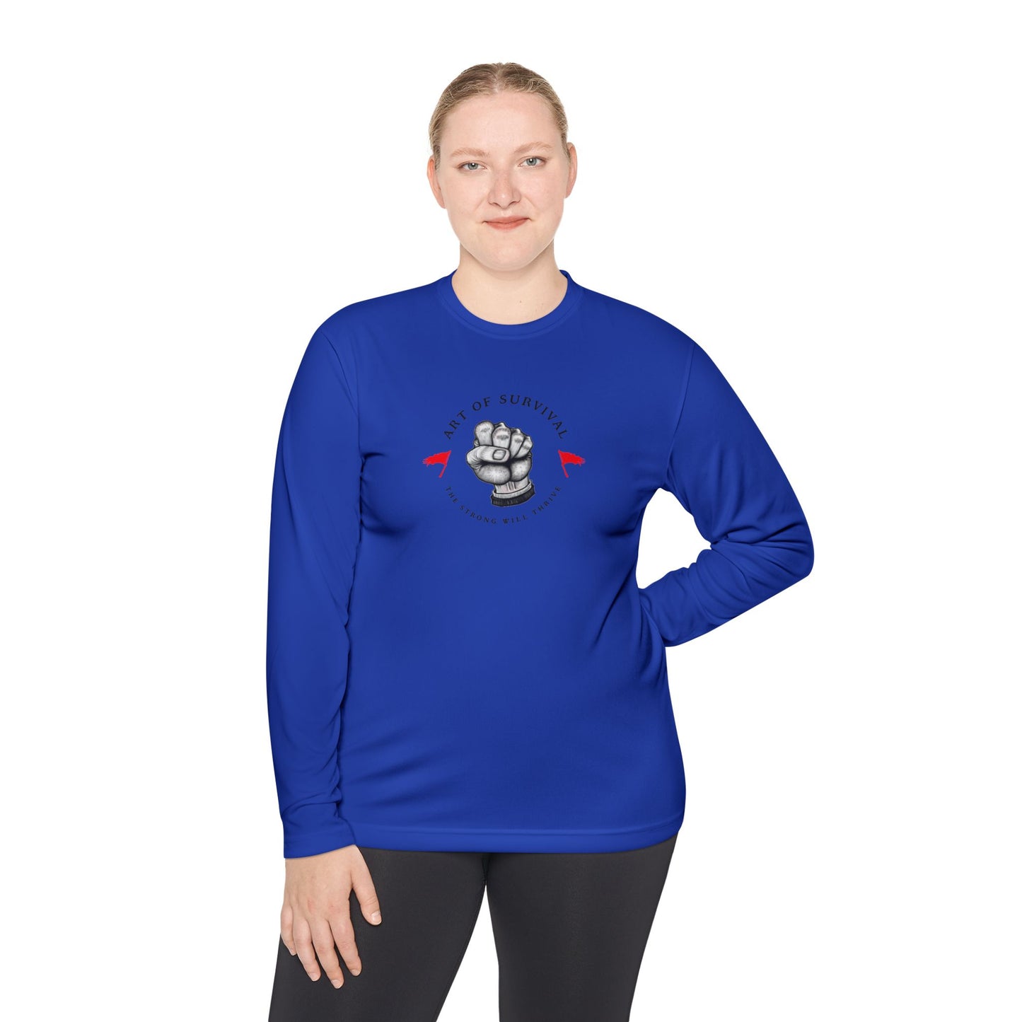 Long Sleeve Tee - "The Art of Survival" Fitness - Martial Arts - Activewear - Fist Design