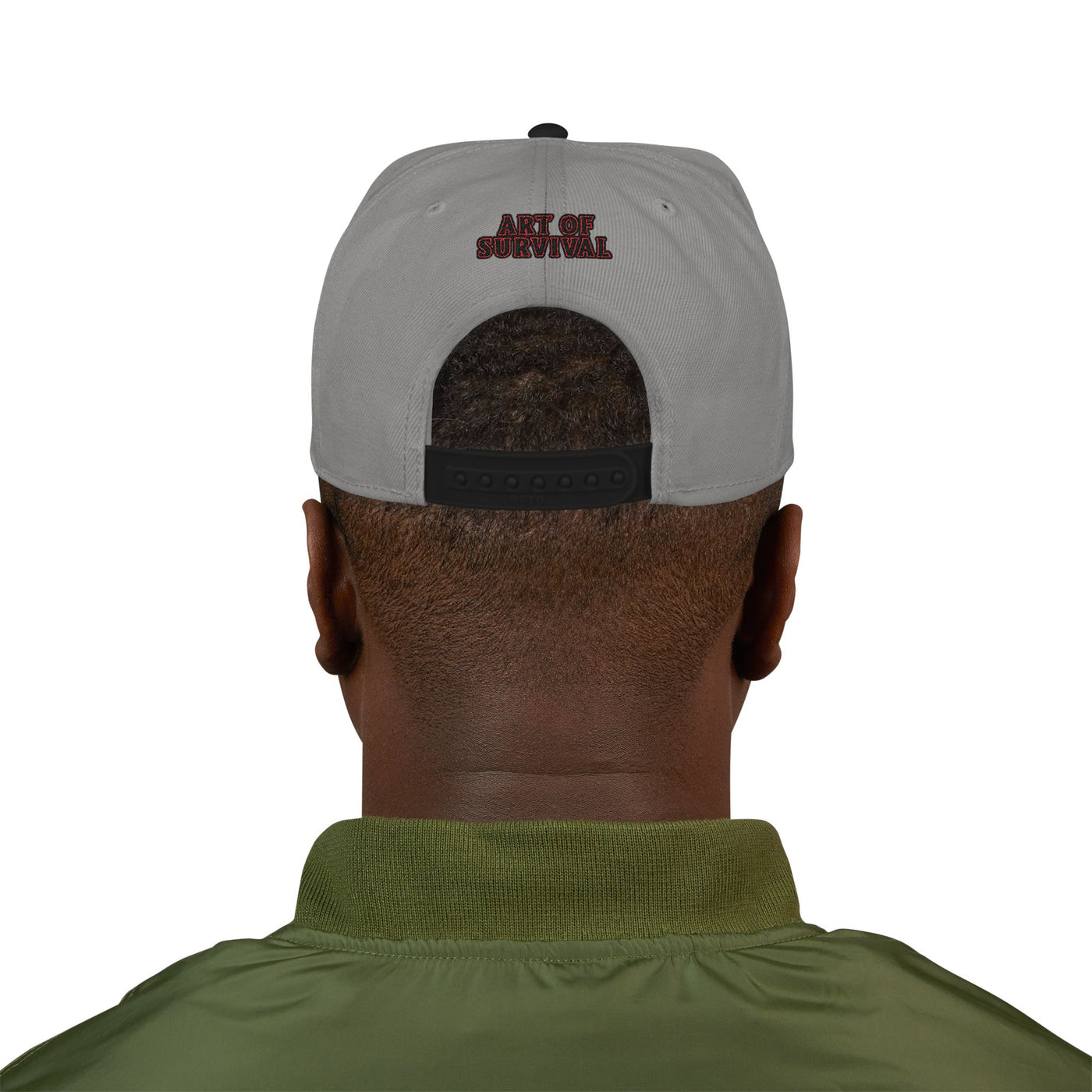 Snapback Cap - The Art of Survival Fist Logo Embroidery Hat - Martial Arts Fitness Longevity Apparel