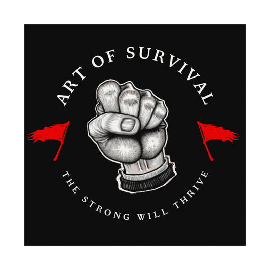 Inspirational Watercolor Poster - 'Art of Survival'