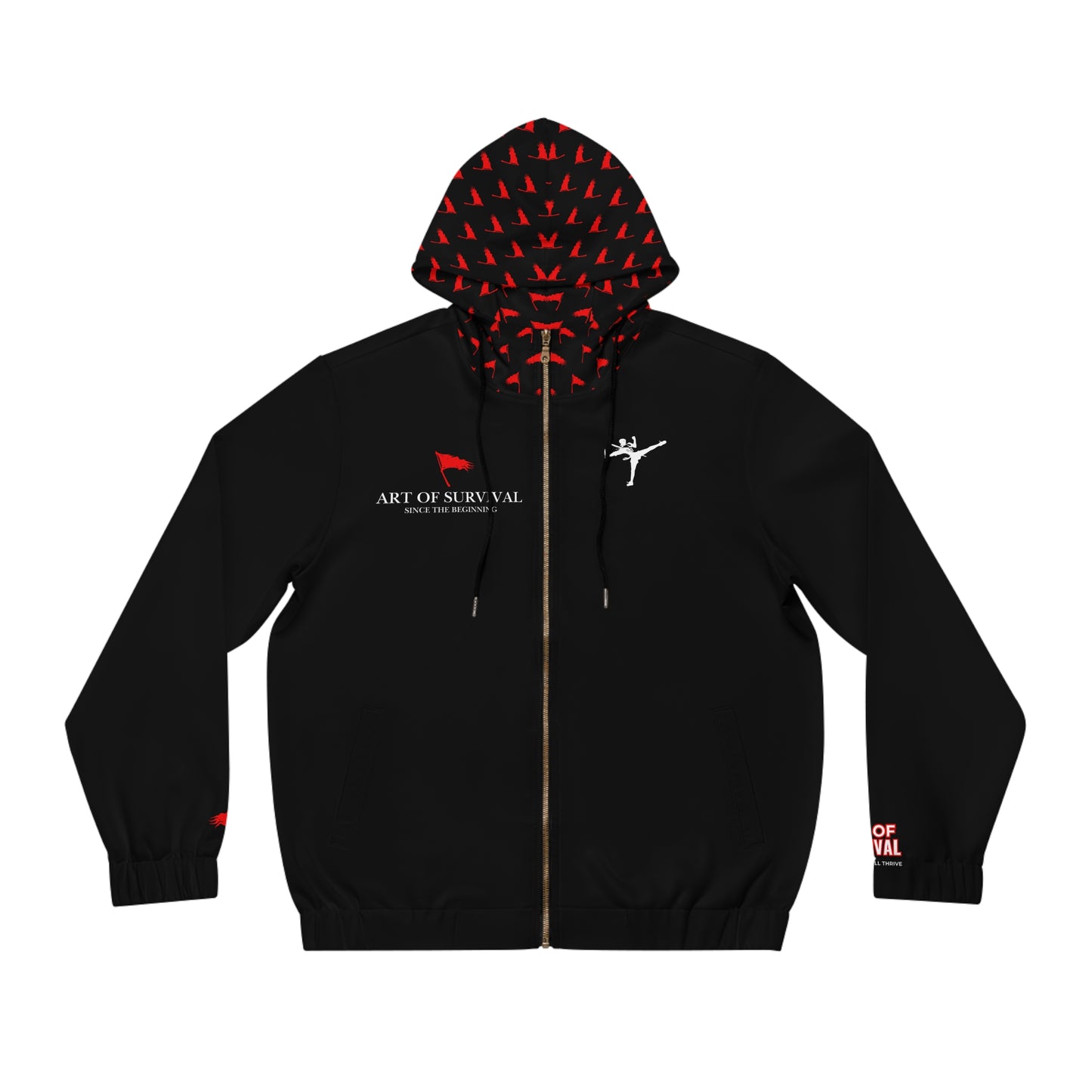 Full-Zip Hoodie - The Art of Survival - Limited Addition {Since the Beginning} Logo - Fitness Apparel