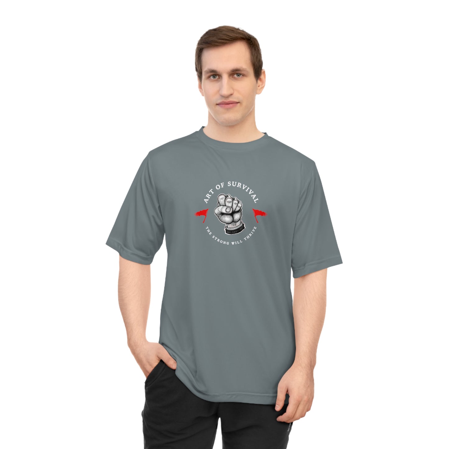 Martial Arts Logo Performance T-shirt - The Art of Survival - Fist