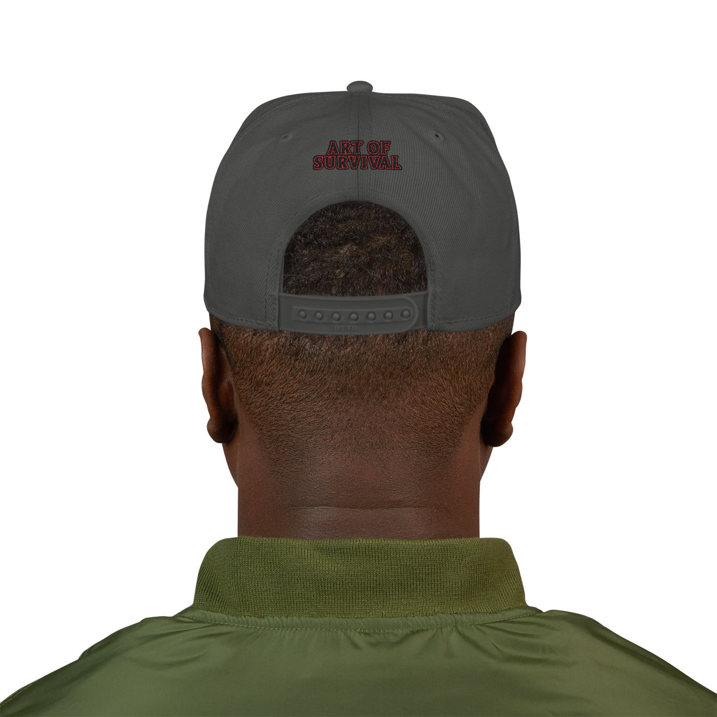 Snapback Cap - The Art of Survival Fist Logo Embroidery Hat - Martial Arts Fitness Longevity Apparel
