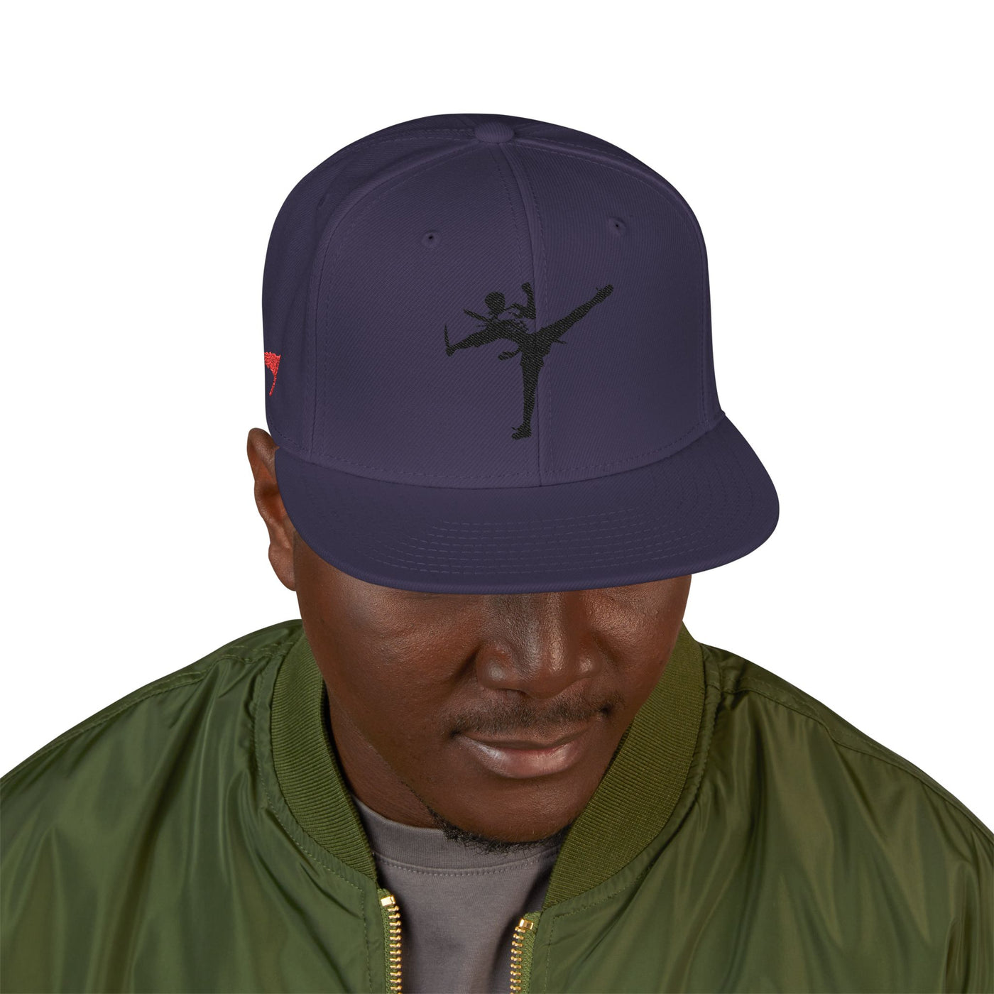 Snapback Cap - Art of Survival Ninja man Logo Embroidery Hat - Martial Arts Fitness Longevity Apparel