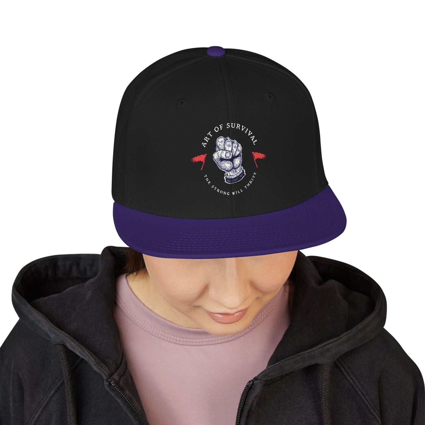 Snapback Cap - The Art of Survival Martial Arts Logo - Health & Fitness Lifestyle Brand