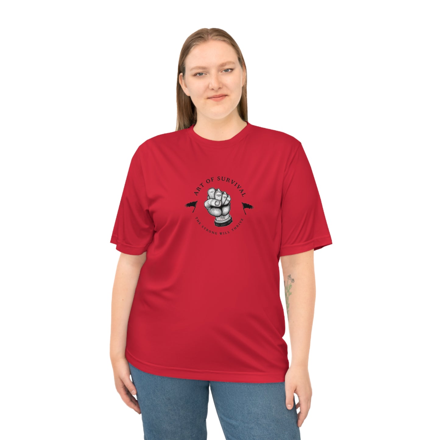 Martial Arts Logo Performance T-shirt - The Art of Survival - Fist