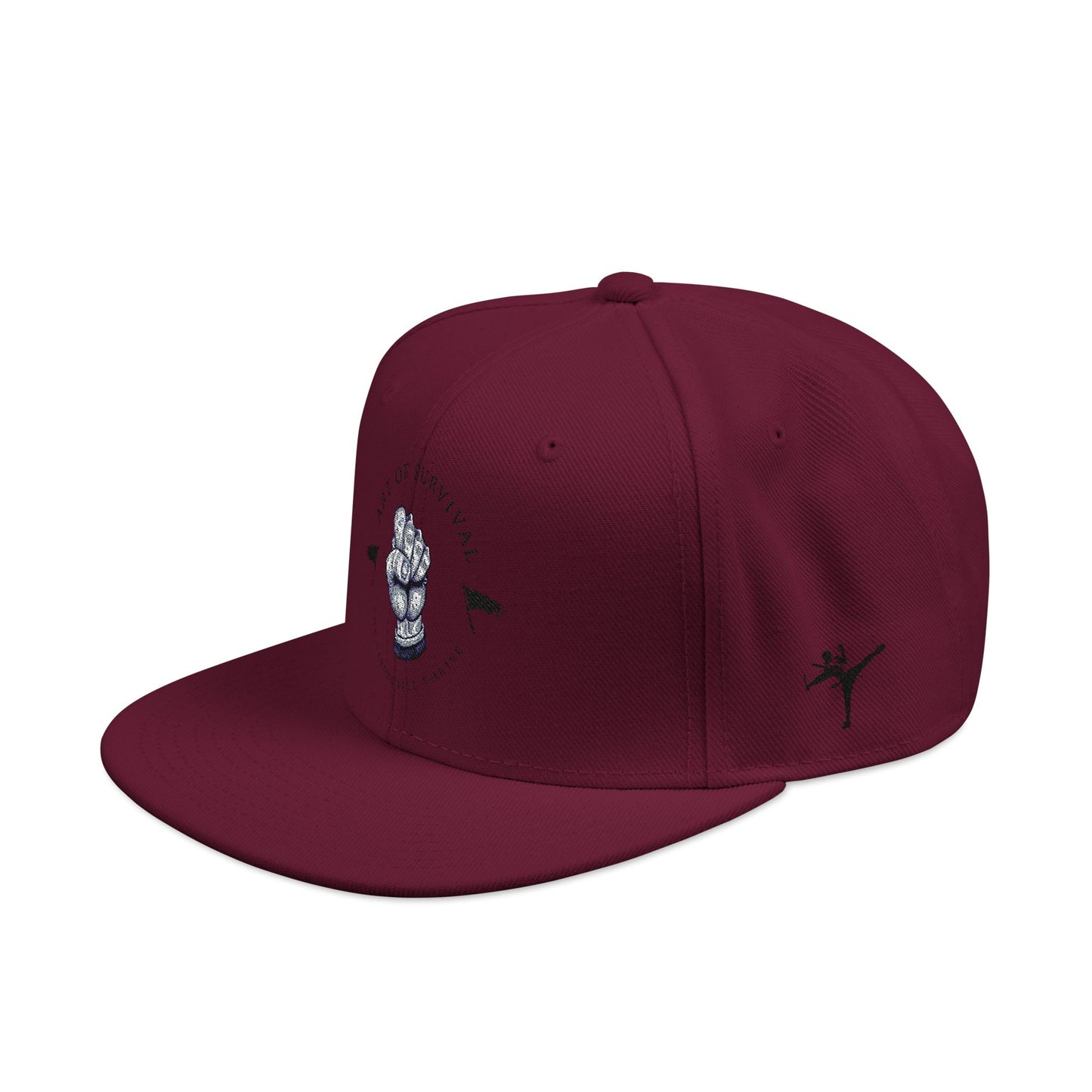 Copy of Snapback Cap - The Art of Survival Fist Logo Embroidery Hat - Martial Arts Fitness Longevity Apparel