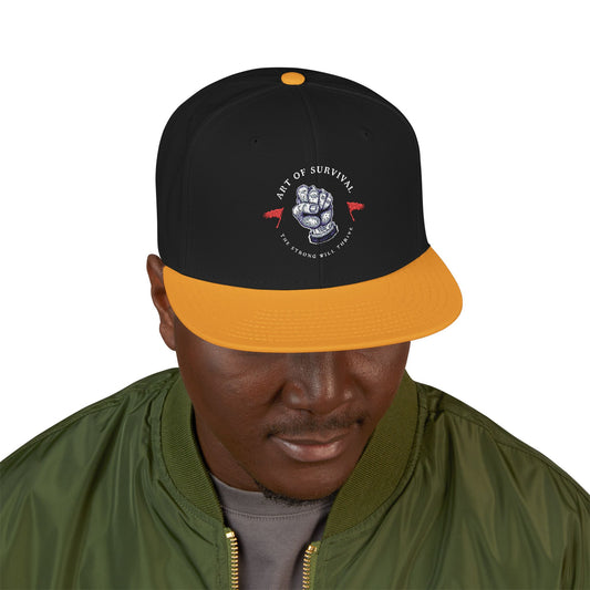 Snapback Cap - The Art of Survival Martial Arts Logo - Health & Fitness Lifestyle Brand