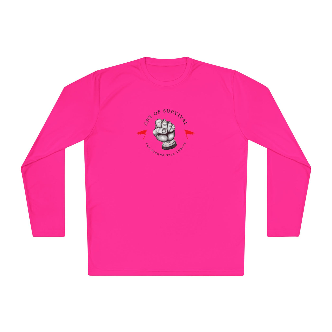 Long Sleeve Tee - "The Art of Survival" Fitness - Martial Arts - Activewear - Fist Design
