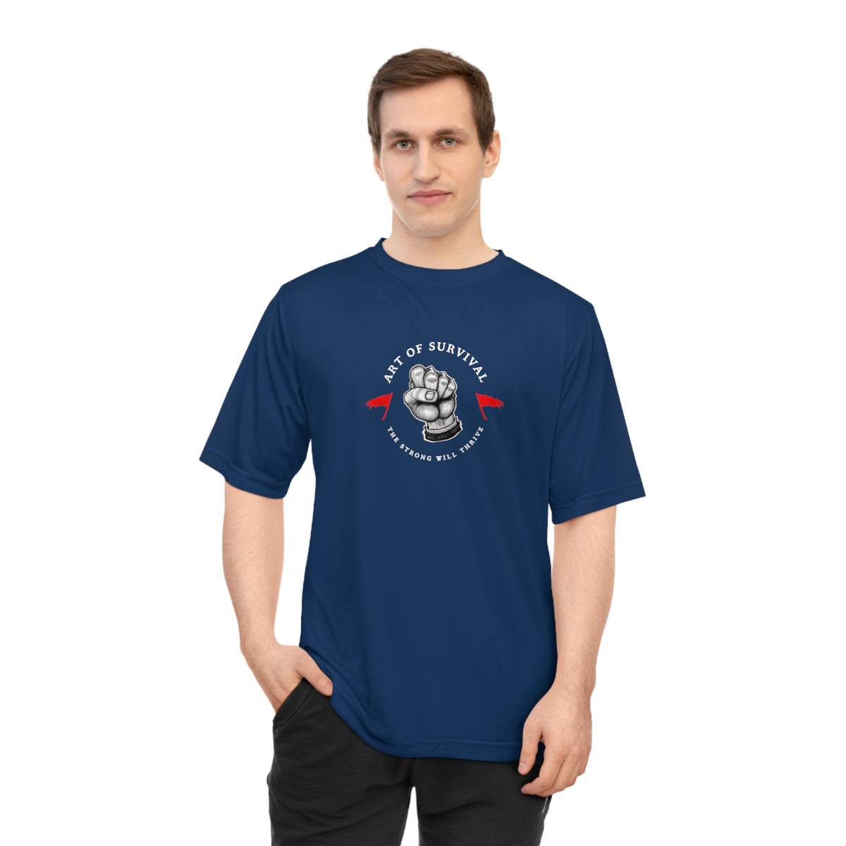 Martial Arts Logo Performance T-shirt - The Art of Survival - Fist