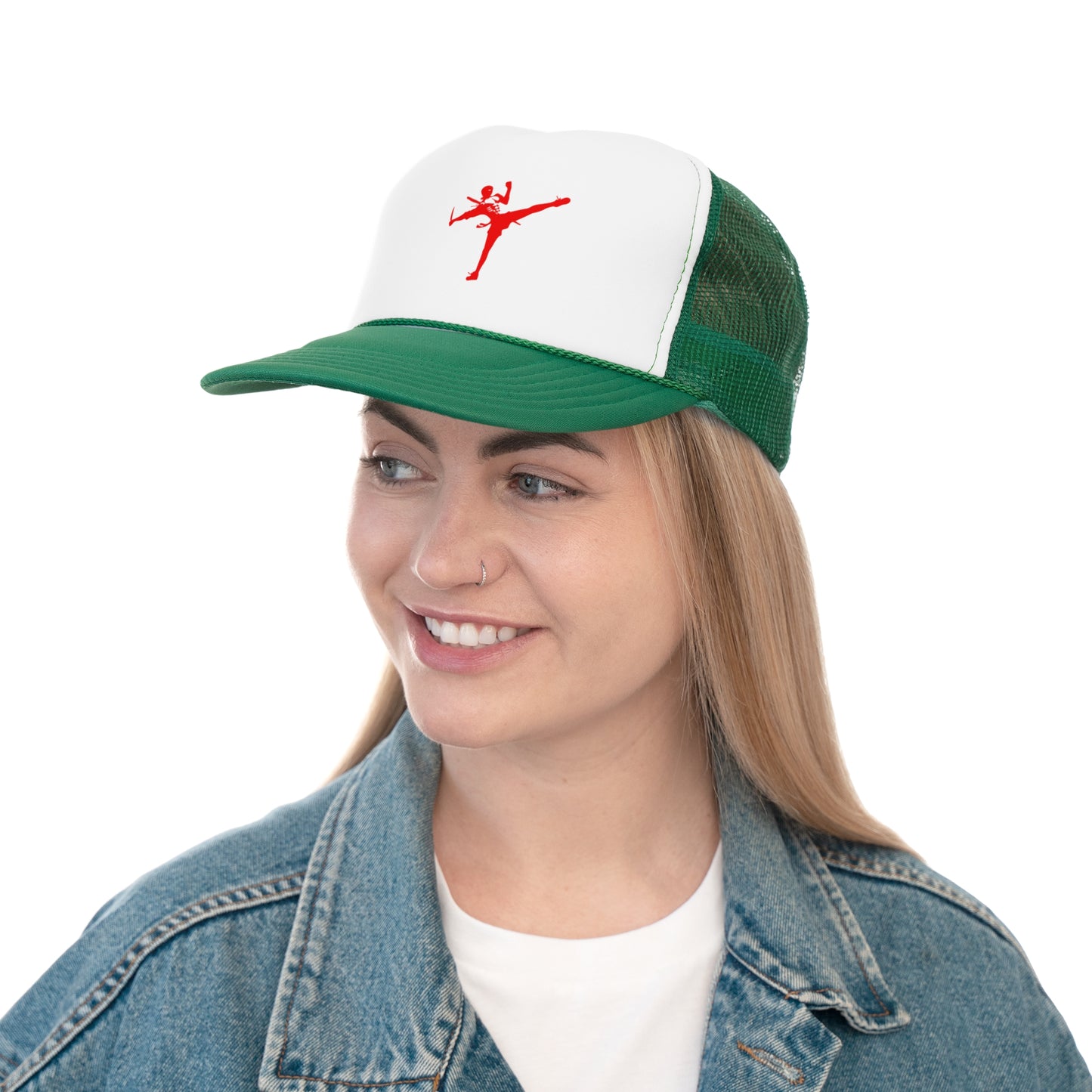 Stylish Trucker Cap with Red Dancer Graphic - Perfect for Dance Lovers & Active Lifestyle